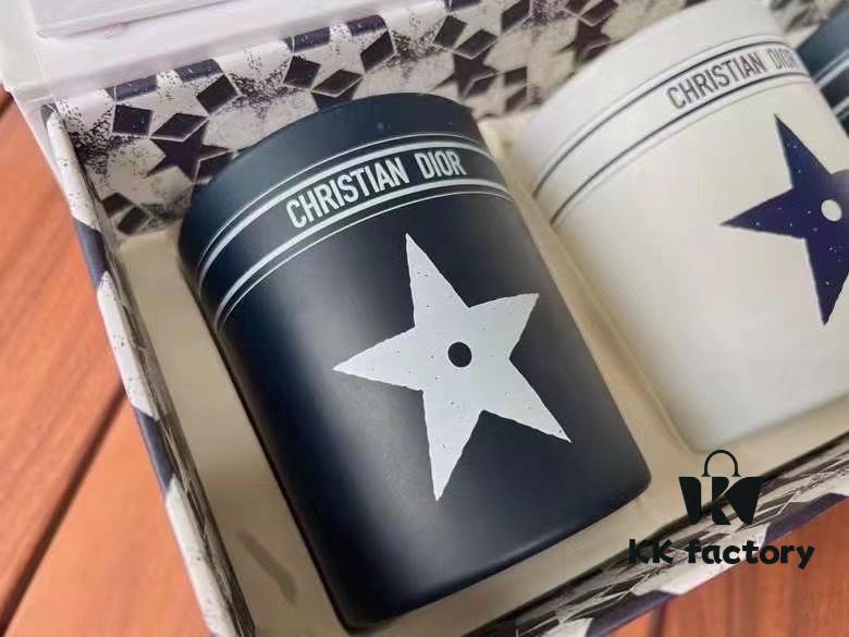 New Dior Mini Perfumed Candle Set of 3, Featuring the Iconic Star Pattern