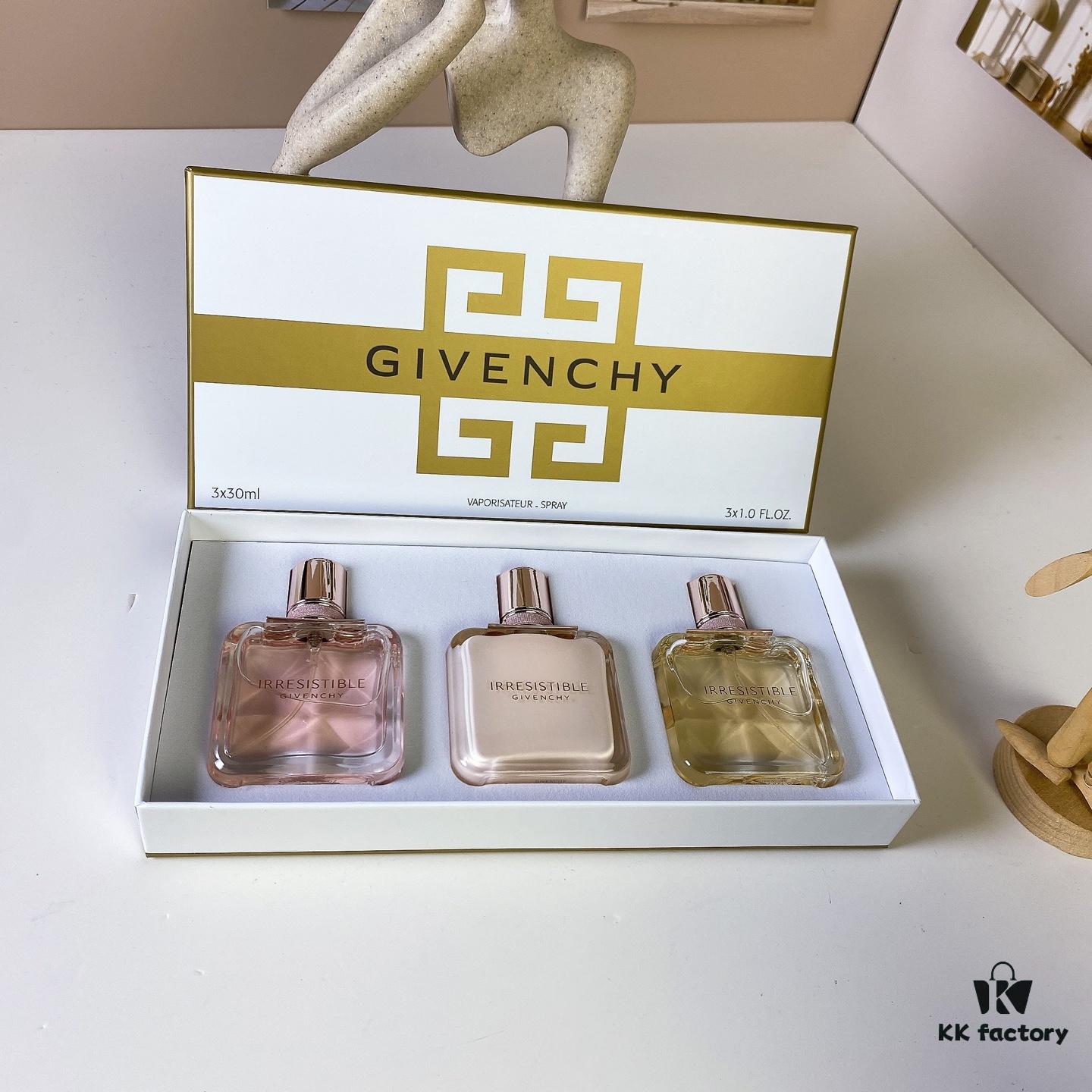 Givenchy L'Interdit Eau de Toilette Mini Set for Women 30ml×3 with Spray Caps, Includes: L'Interdit Eau de Toilette, Rose L'Interdit Eau de Toilette, L'Interdit Intense Eau de Parfum