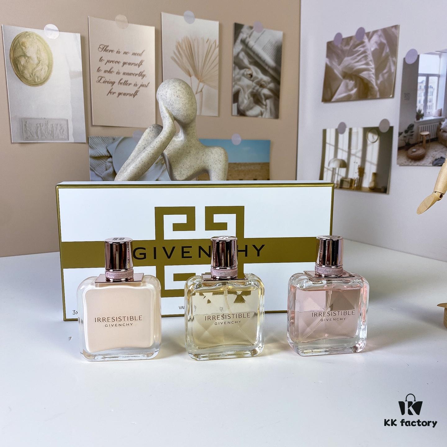 Givenchy L'Interdit Eau de Toilette Mini Set for Women 30ml×3 with Spray Caps, Includes: L'Interdit Eau de Toilette, Rose L'Interdit Eau de Toilette, L'Interdit Intense Eau de Parfum