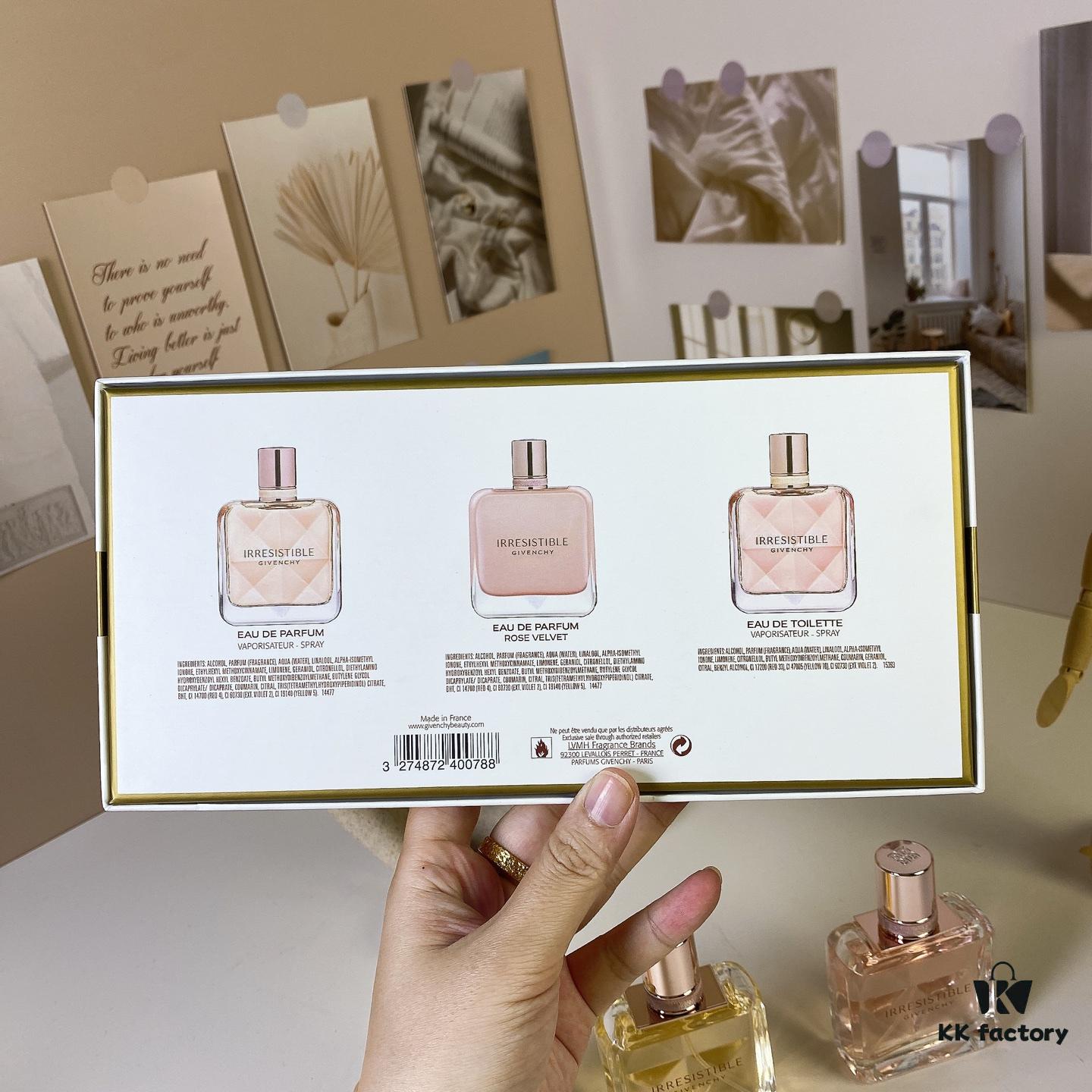 Givenchy L'Interdit Eau de Toilette Mini Set for Women 30ml×3 with Spray Caps, Includes: L'Interdit Eau de Toilette, Rose L'Interdit Eau de Toilette, L'Interdit Intense Eau de Parfum
