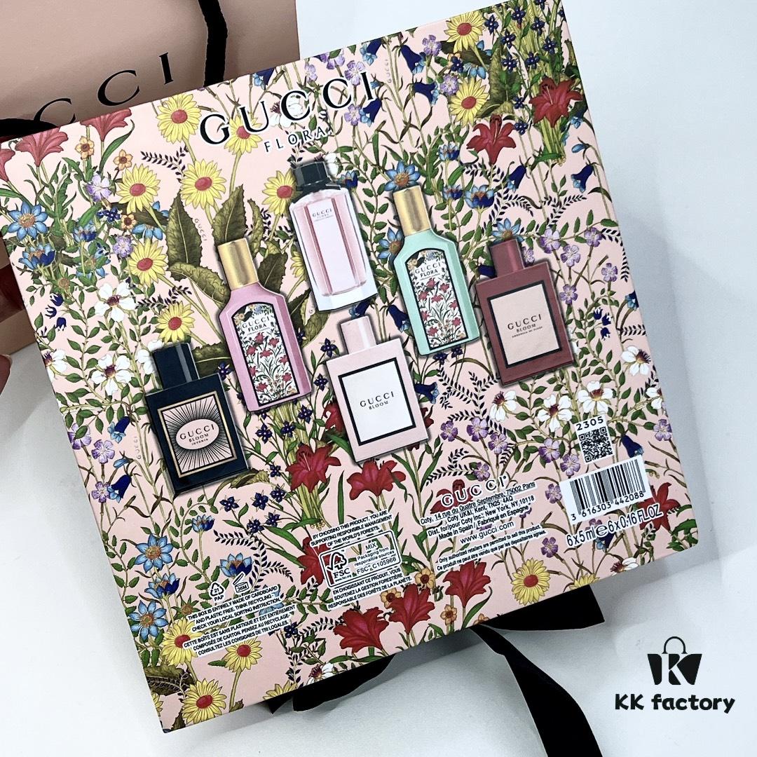Free Shipping Gucci Garden Luxury Perfume Sample Set of 6! Scents: Anekke Gardenia, Anekke Jasmine, Bloom Gardenia, Flora Pink, Rouge Flora, Bloom Ambre