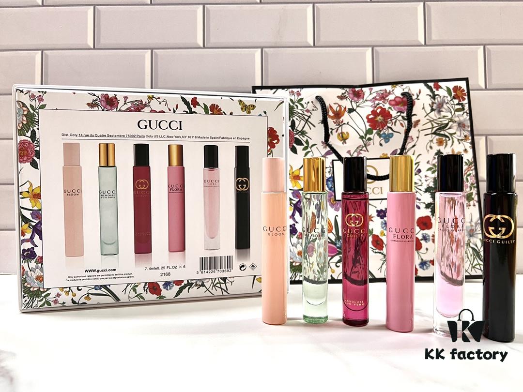 Free Shipping Gucci Rollerball 7.4ML Six-Piece Set with Gift Bag