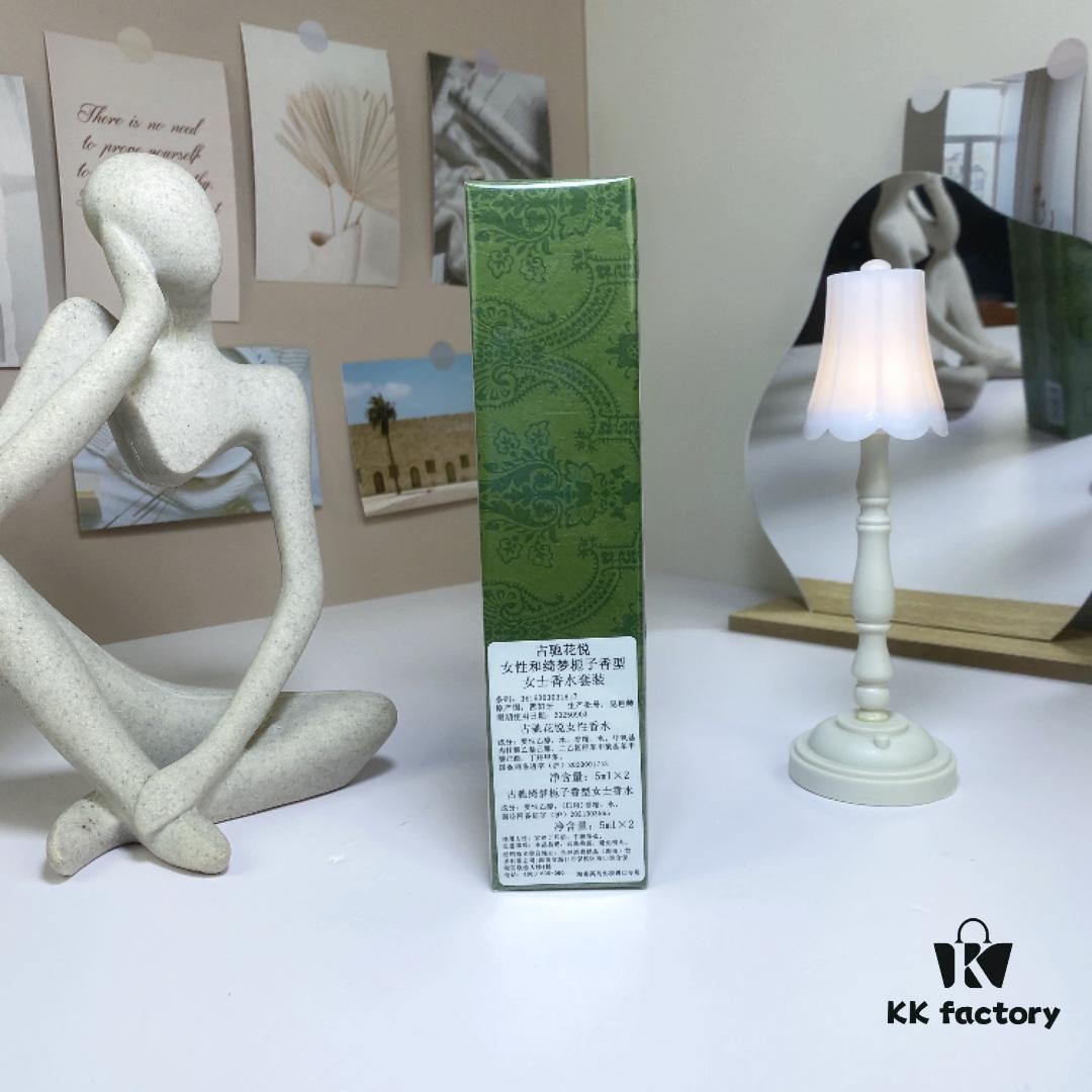 Free Shipping Q-Sized Gucci Green Box Four-Piece Set, Including: 2 Boxes of Bloom Perfume 5ml, 2 Boxes of Dreamy Gardenia 5ml