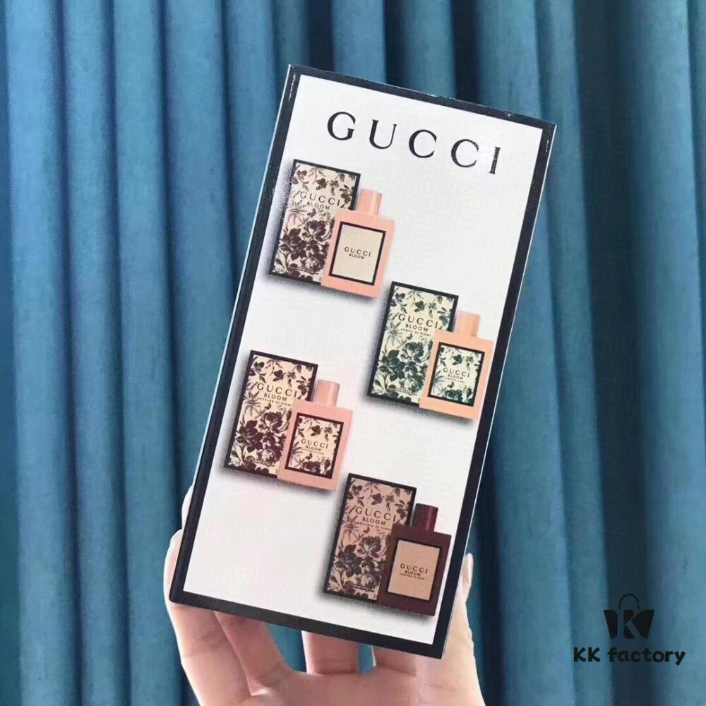 Gucci Flora Perfume Sample Set 5ml Four-Piece! Includes: Red, Green, Black, and Red Flora 5ml × 4