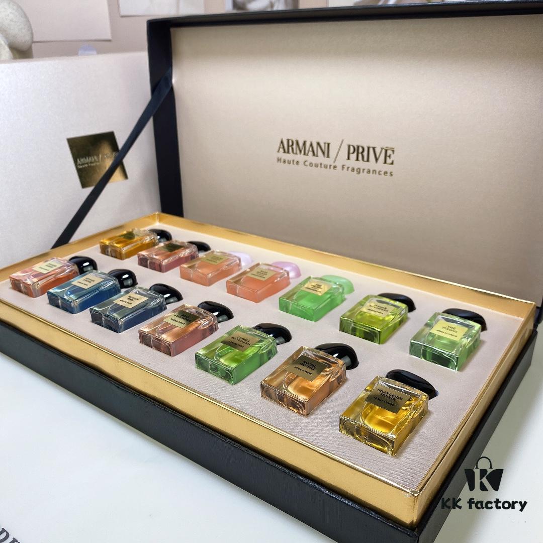 Free Shipping Q-Format Armani Haute Couture Perfume Collection 14-Piece Set with Retail Tote Bag