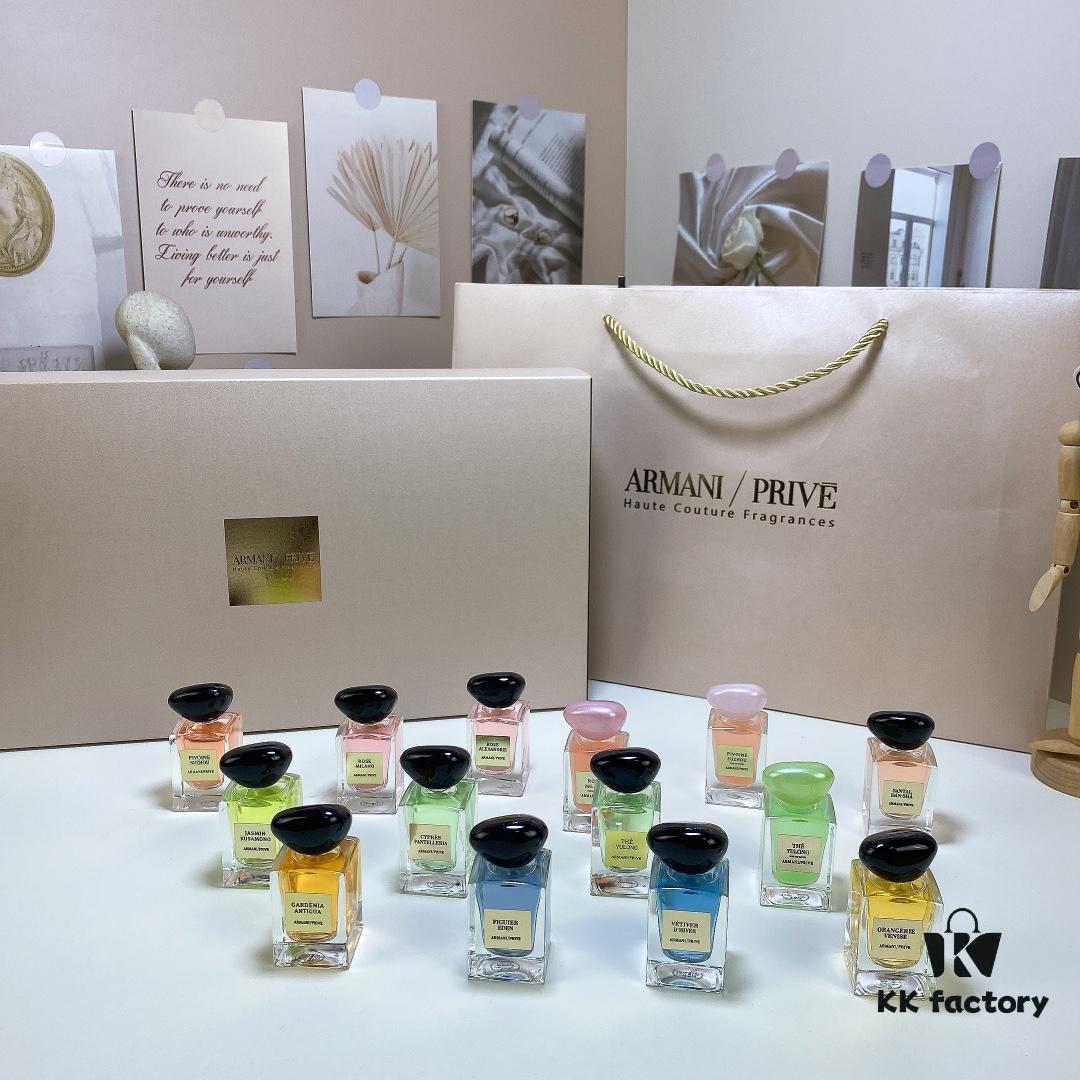 Free Shipping Q-Format Armani Haute Couture Perfume Collection 14-Piece Set with Retail Tote Bag