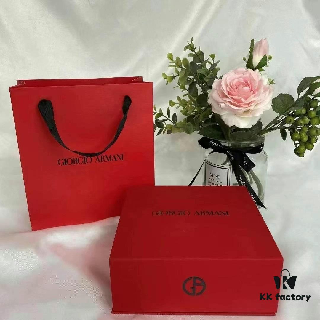 Armani My Way Perfume and Lip Gloss Set with Gift Bag, Includes 90ml My Way Perfume and Red Tube Lip Gloss #405