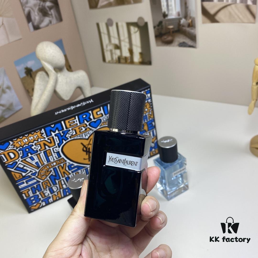 Yves Saint Laurent Y Men's Four-Piece Set 30ml*4 with Spray Heads, Including Eau de Toilette, Eau de Parfum, Parfum Edition, and Intense Edition