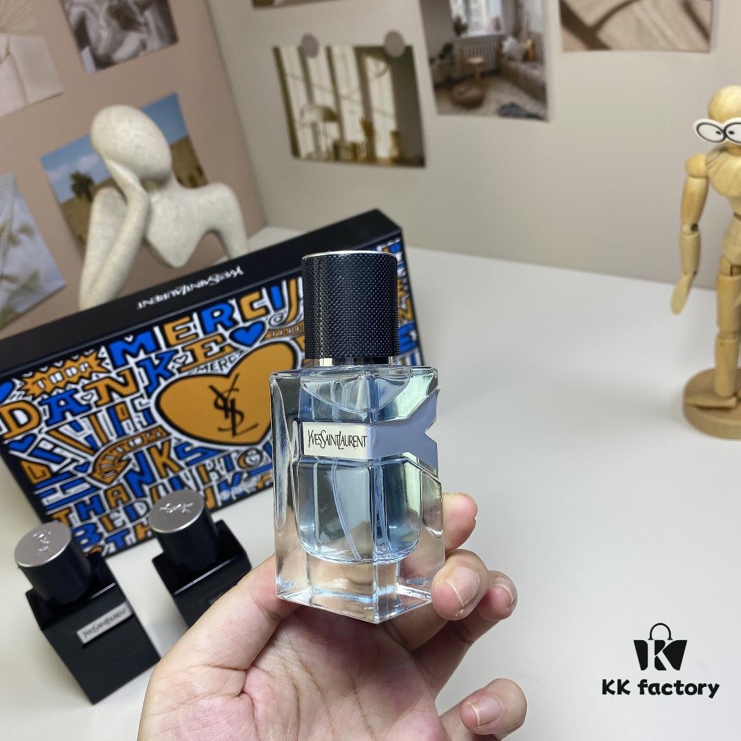 Yves Saint Laurent Y Men's Four-Piece Set 30ml*4 with Spray Heads, Including Eau de Toilette, Eau de Parfum, Parfum Edition, and Intense Edition