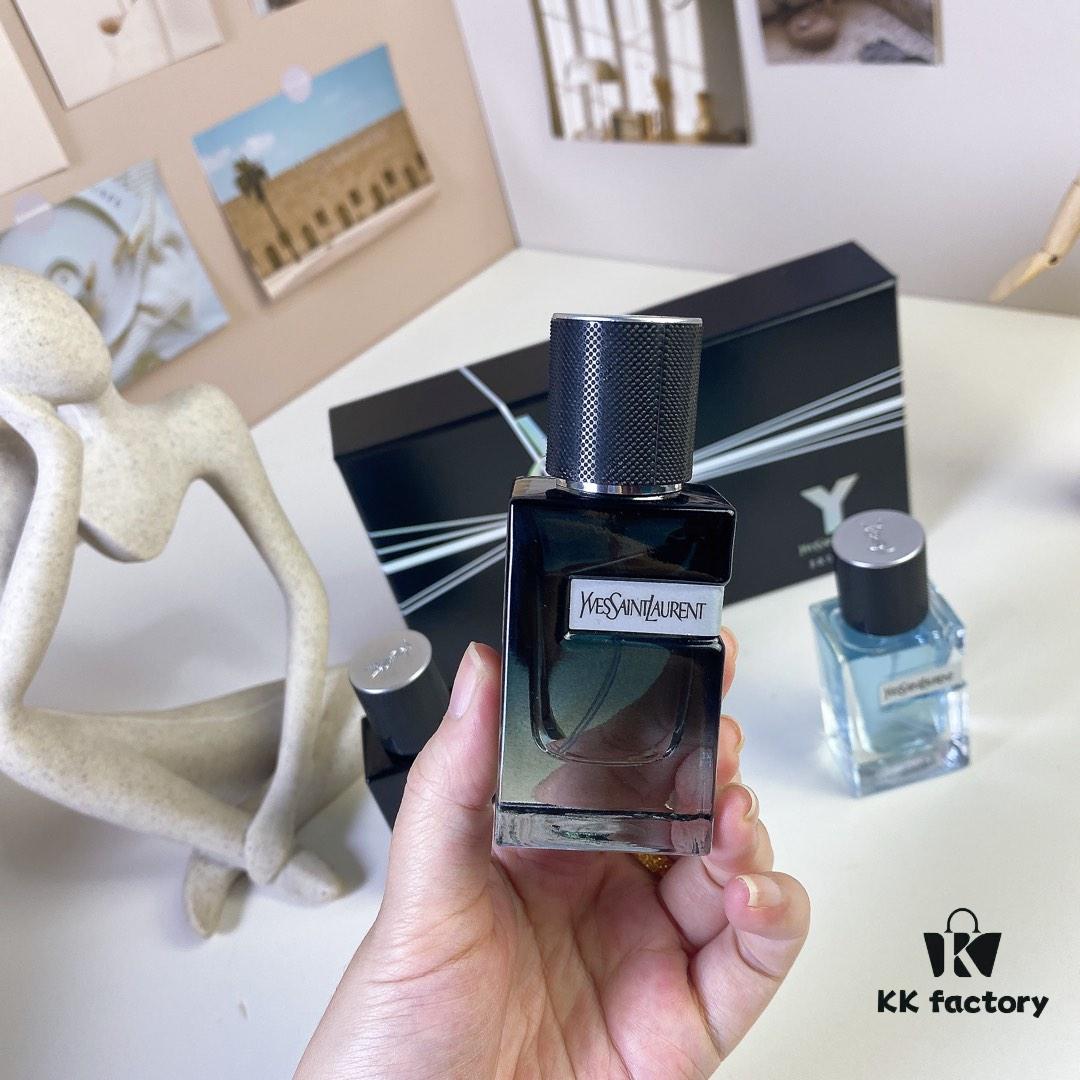 Yves Saint Laurent Black Box L'Homme Intense Mini Set 30ml x 3 with Spray Heads, Including: Black Bottle L'Homme Intense, Concentrated L'Homme Intense, and Light L'Homme Intense