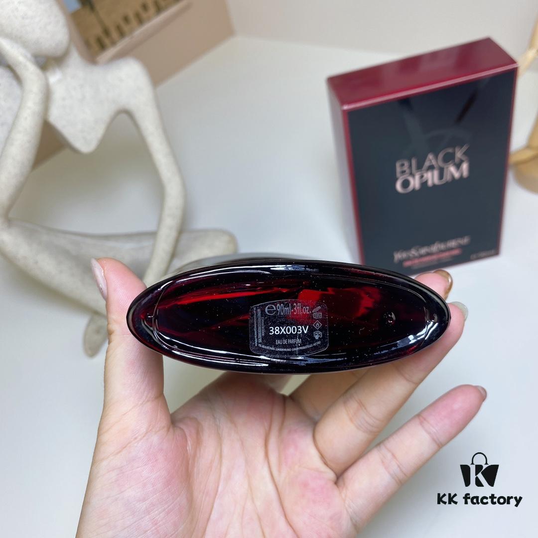 Free Shipping Saint Laurent Deep Red Cherry Black Opium 90ml Women's Perfume