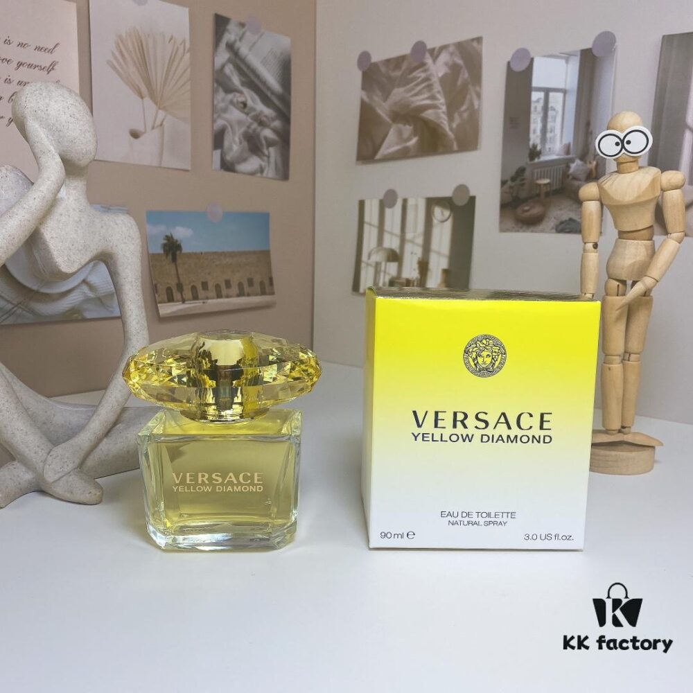 Free Shipping Versace New Pack Phantom Gold Diamond (Yellow Crystal) 90ml