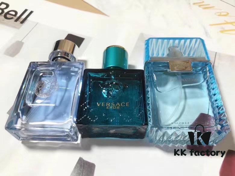 Versace New Men's Perfume 3-Piece Set *30ml with Spray, Including Cloud Light Scent 30ml, Eros Men's Perfume 30ml, and Self-Titled Men's Perfume 30ml