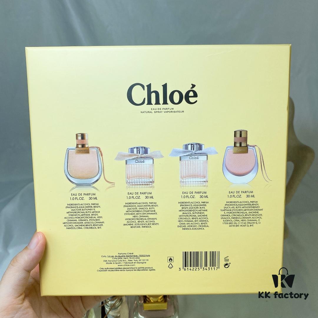 Chloé Perfume Mini Set of 4 Bottles 30ml Each with Spray Caps