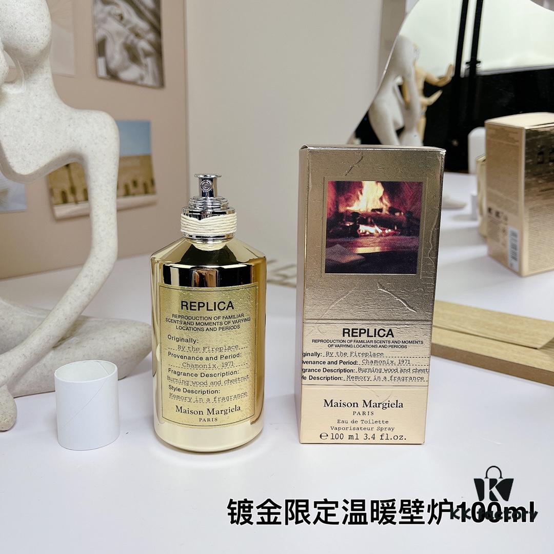Maison Margiela Gold-Plated Limited Edition By The Fireplace Perfume 100ml