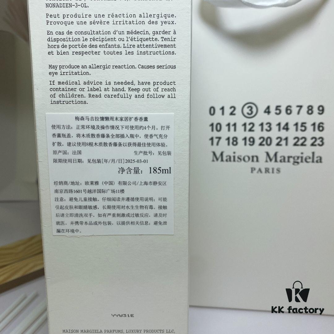 Maison Margiela Scented Reed Diffuser 185ml! With Gift Bag. Scents: Jazz Club, Fireplace Glow, Lazy Weekend