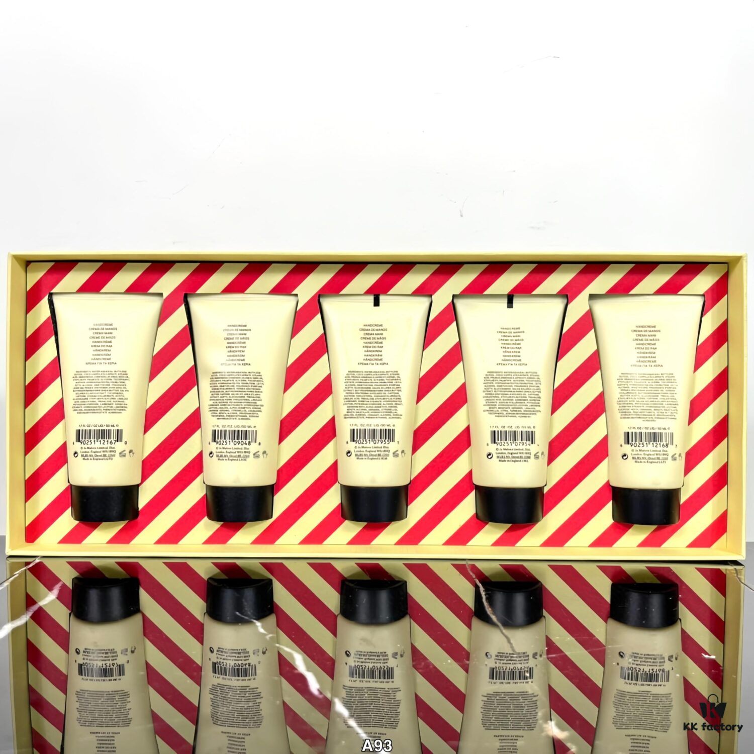 55 Jo Malone Hand Cream Set! Includes: 50ml x 5. Scents: English Pear, Bluebell, Black Viper, Peony, Sea Salt