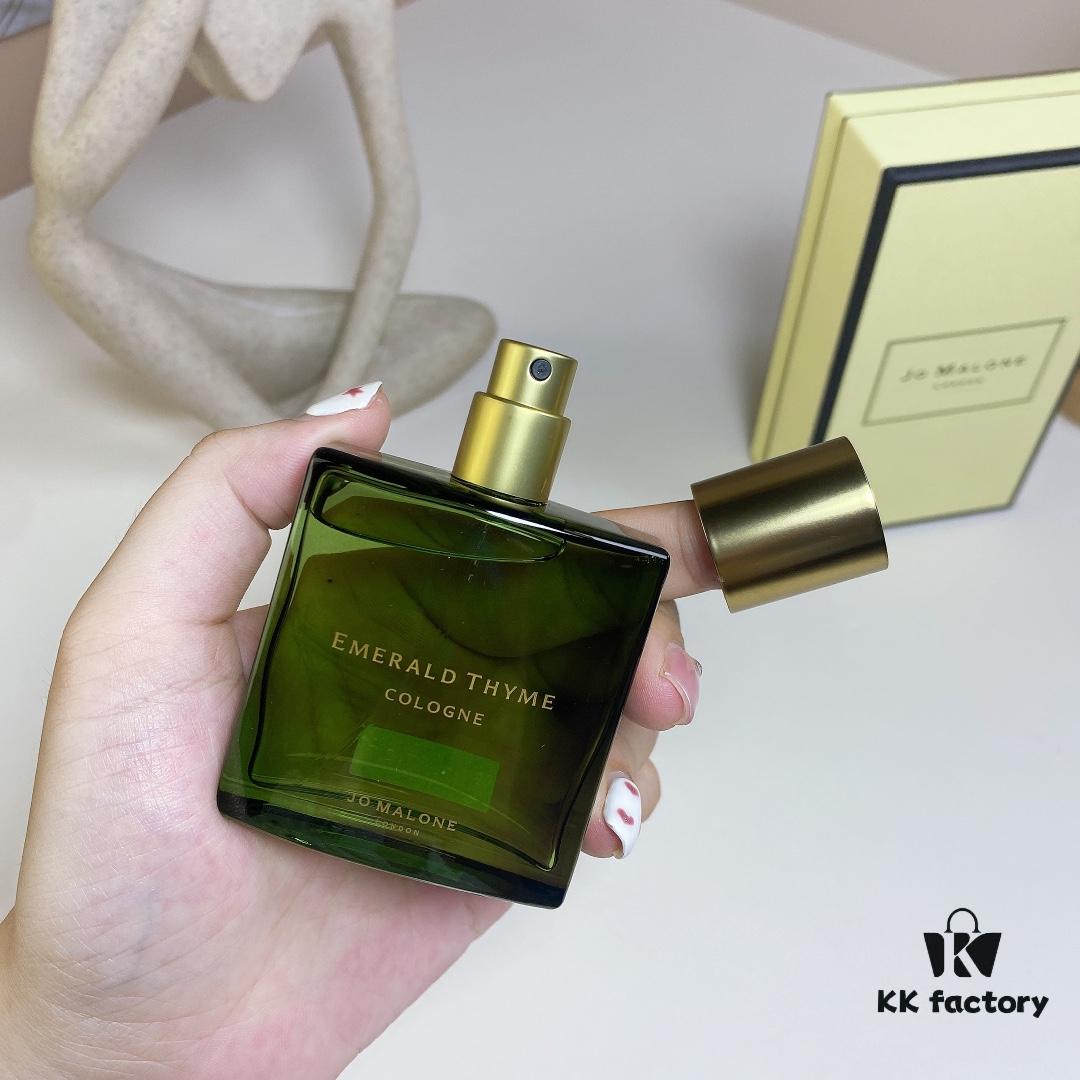 Jo Malone Emerald Thyme Cologne 30ml, Unisex Aromatic Fragrance - Top Notes: Lemon Eucalyptus; Heart Notes: Thyme, Rosemary; Base Notes: Oakmoss, Geranium