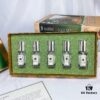 Authentic Counter Jo Malone Avocado Green Candy Set of Five, Q-Version Miniature Bottles 5×9ml, Includes Lime, English Pear, Honeysuckle, Peony, Sea Salt Scents, Hexagonal Spray Nozzles Match Official Version