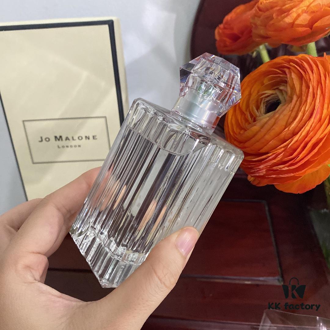 Blue Wind Bell Perfume 100ml, JoMalone 2020 Christmas Limited Edition Gemstone Bottle in Pleated Design with Gift Box Packaging