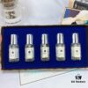Jo Malone Counter Exclusive Christmas Blue 5-Piece Set, Mini 9ml Each with Atomizer,  ️ Authentic Hexagonal Sprayer, Scents: Lime, English Pear, Honeysuckle, Peony, Sea Salt