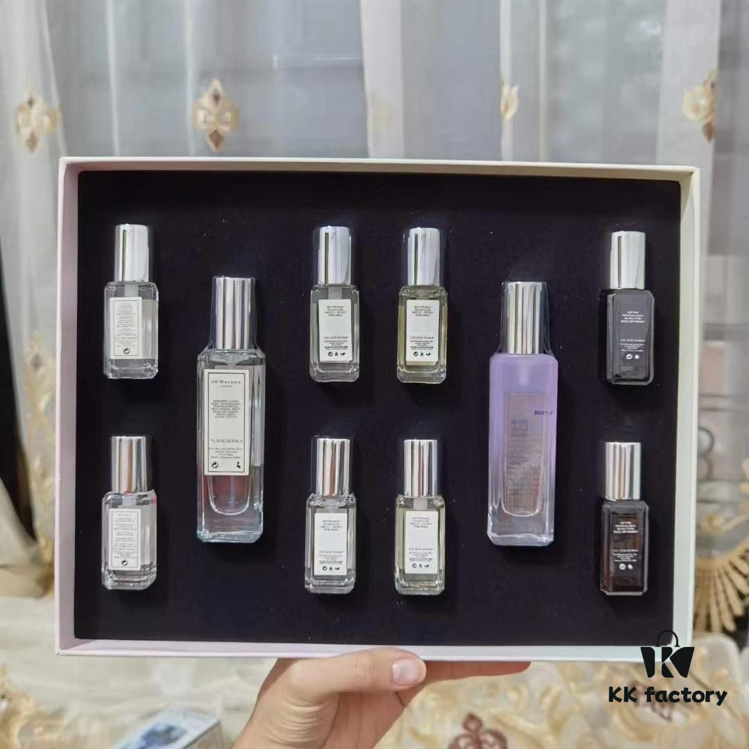 Jo Malone Perfume 10-Piece Set 🔜 Cabinet Quality ‣ 2 Full-Size + 8 Travel Sizes, 2 x 30ml / 8 x 9ml Gift Edition