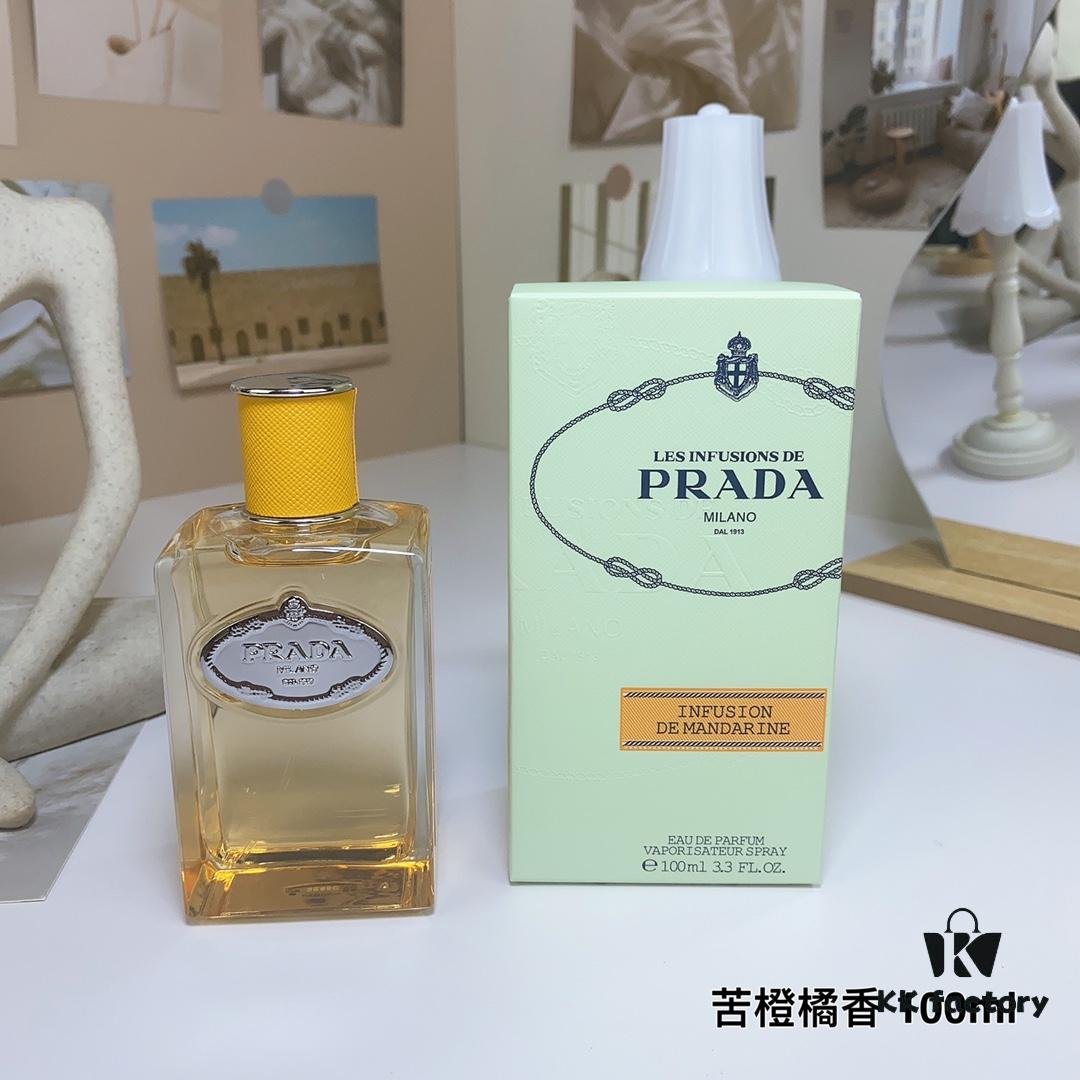 Prada Infusion Mandarine Eau de Parfum - Bitter Orange Citrus Fragrance, 100ml