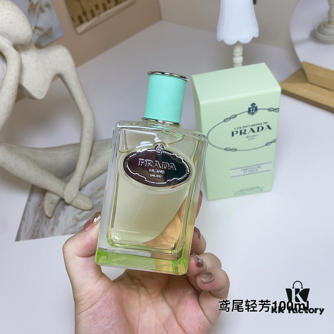 PRADA Les Infusions Iris Tendre Eau de Parfum - Woody Floral Fragrance, Long-Lasting, 100ml