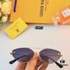LV 2024 New Fashion Cat-Eye Sunglasses for Women, Stylish European and American Design, Cross-border Sunglasses