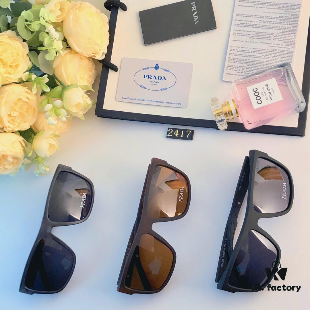 Prada New European and American Fashion Sports Cycling Driving Sunglasses for Men, Windproof Shades, Trendy Unisex Eyewear