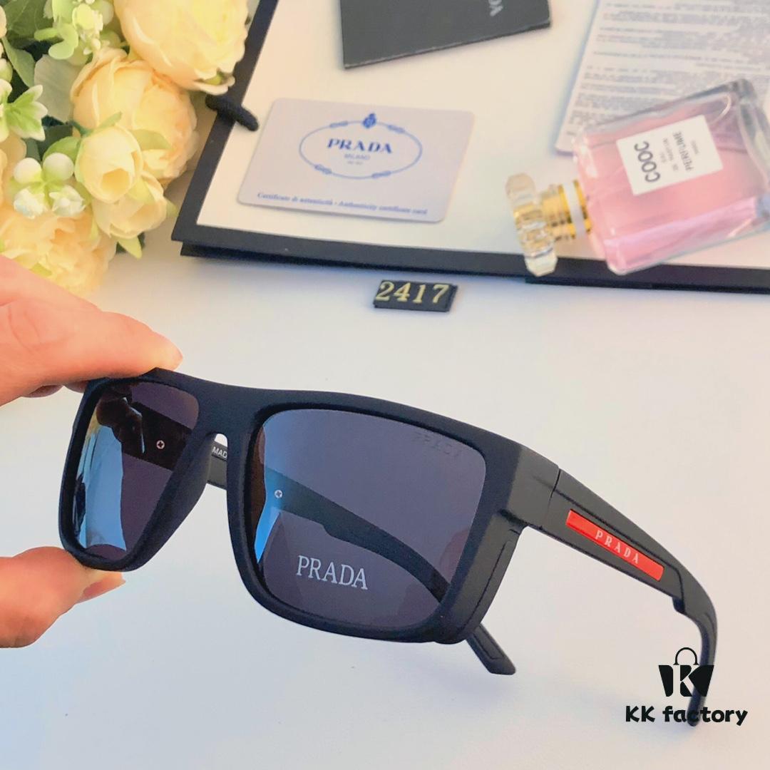 Prada New European and American Fashion Sports Cycling Driving Sunglasses for Men, Windproof Shades, Trendy Unisex Eyewear