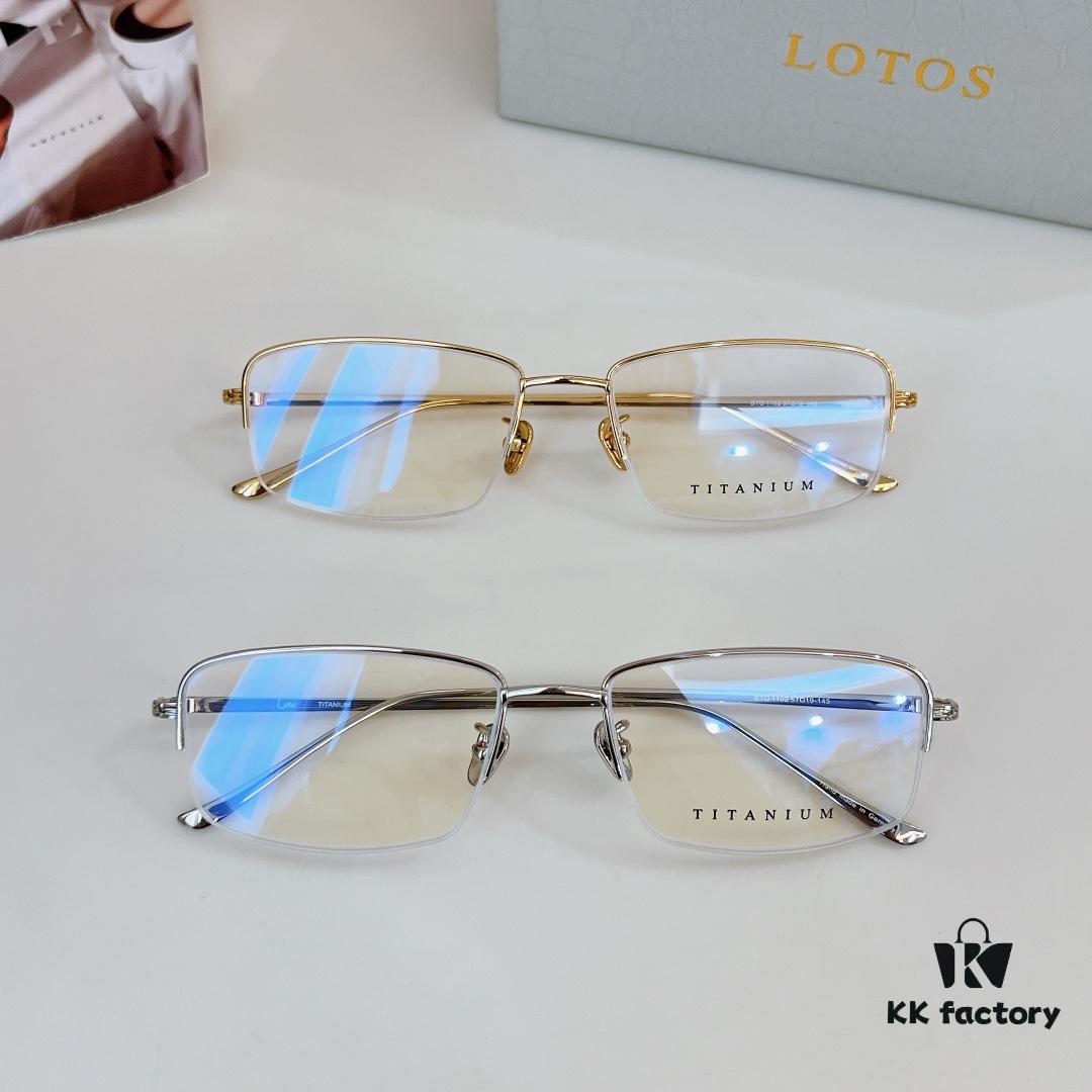 140 Lotus STO1102 Titanium Square Prescription Eyeglasses Size: 57-19-145