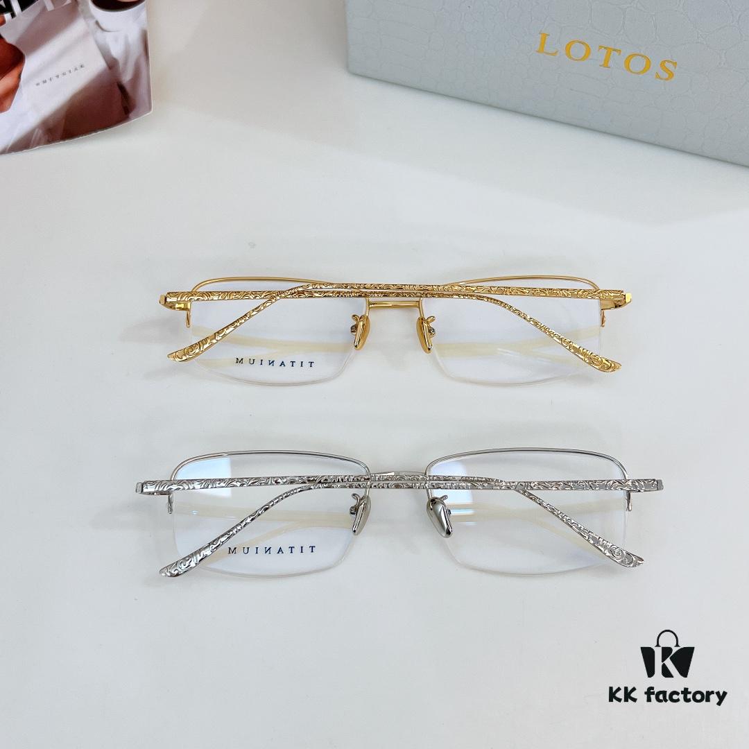 140 Lotus STO1102 Titanium Square Prescription Eyeglasses Size: 57-19-145