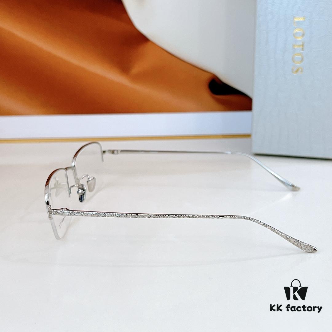 140 Lotus STO1102 Titanium Square Prescription Eyeglasses Size: 57-19-145