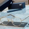 Ultra-light 100% Titanium TITANIUM New Model [MONT BLANC*] MONTBLANC MB0172OJ Round Frame Hexagonal White Star 🌟 Five-star Recommended Unisex Eyeglass Frame, Stylish Full-rim Optical Myopia Frame, High-end Quality! Size: 49□21-145 Eyeglasses Sunglasses
