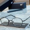 Ultra-light 100% Titanium TITANIUM New Model [MONT BLANC*] MONTBLANC MB0172OJ Round Frame Hexagonal White Star 🌟 Five-star Recommended Unisex Eyeglass Frame, Stylish Full-rim Optical Myopia Frame, High-end Quality! Size: 49□21-145 Eyeglasses Sunglasses