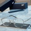 Ultra-light 100% Titanium TITANIUM New Model [MONT BLANC*] MONTBLANC MB0172OJ Round Frame Hexagonal White Star 🌟 Five-star Recommended Unisex Eyeglass Frame, Stylish Full-rim Optical Myopia Frame, High-end Quality! Size: 49□21-145 Eyeglasses Sunglasses
