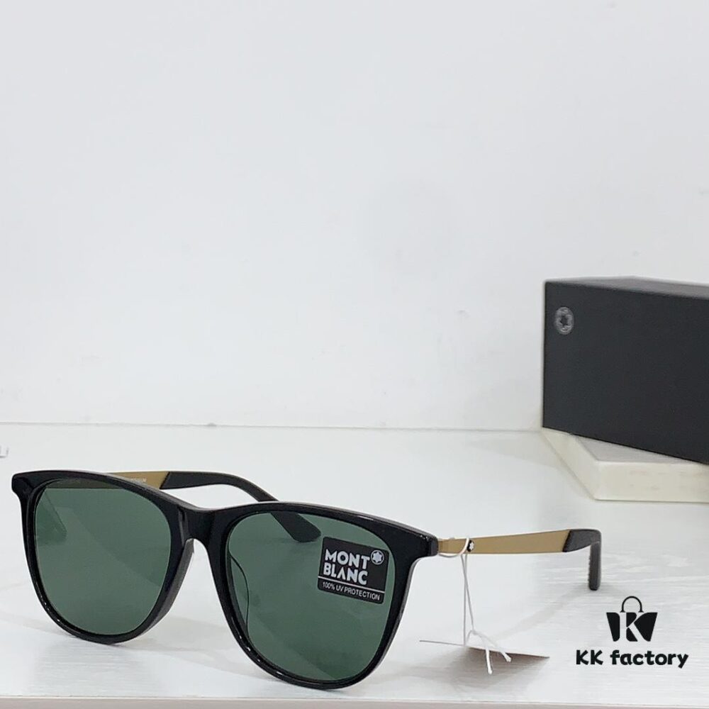 Montblanc Pure Titanium Original Order High-Quality Rainbow Ring Sunglasses Model MB0330S - Website Synchronized Premium Product Size 55