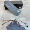 Ultra-light Pure Titanium TITANIUM New Model [MONT BLANC*] MONTBLANC MB0172OJ Round Frame Hexagonal White Star 🌟 Five-star Recommended, Unisex Eyeglass Frame, Stylish Full-rim Optical Myopia Frame, High-end Quality! Size: 49-21-145 Glasses Sunglasses