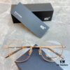 Ultra-light Pure Titanium TITANIUM New Model [MONT BLANC*] MONTBLANC MB0172OJ Round Frame Hexagonal White Star 🌟 Five-star Recommended, Unisex Eyeglass Frame, Stylish Full-rim Optical Myopia Frame, High-end Quality! Size: 49-21-145 Glasses Sunglasses
