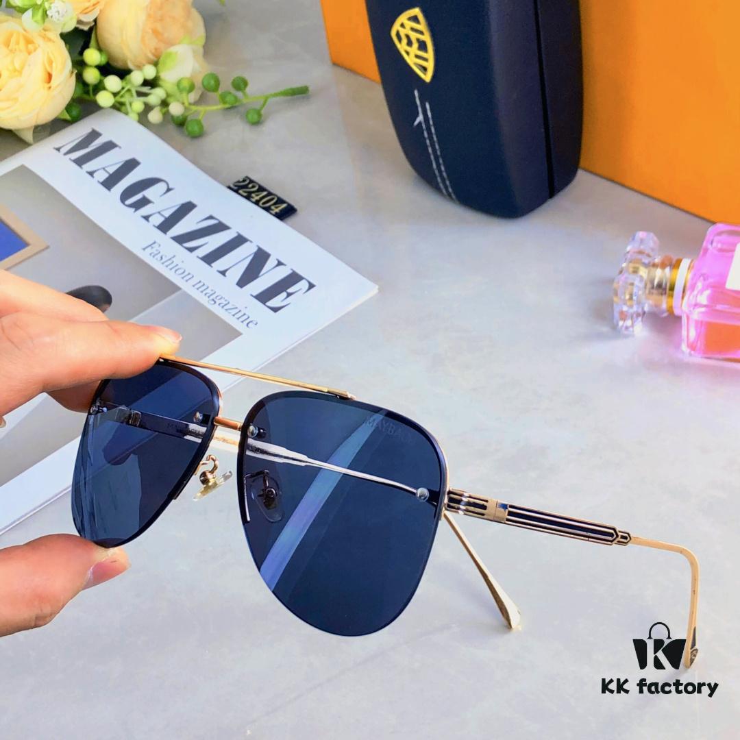 Maybac* Stylish Pilot Sunglasses for Men, Cool Aviator Sun Glasses for Driving, UV Protection Frog-eye Sunglasses, High-Quality Summer Eyewear