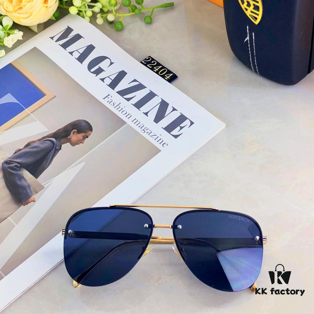 Maybac* Stylish Pilot Sunglasses for Men, Cool Aviator Sun Glasses for Driving, UV Protection Frog-eye Sunglasses, High-Quality Summer Eyewear