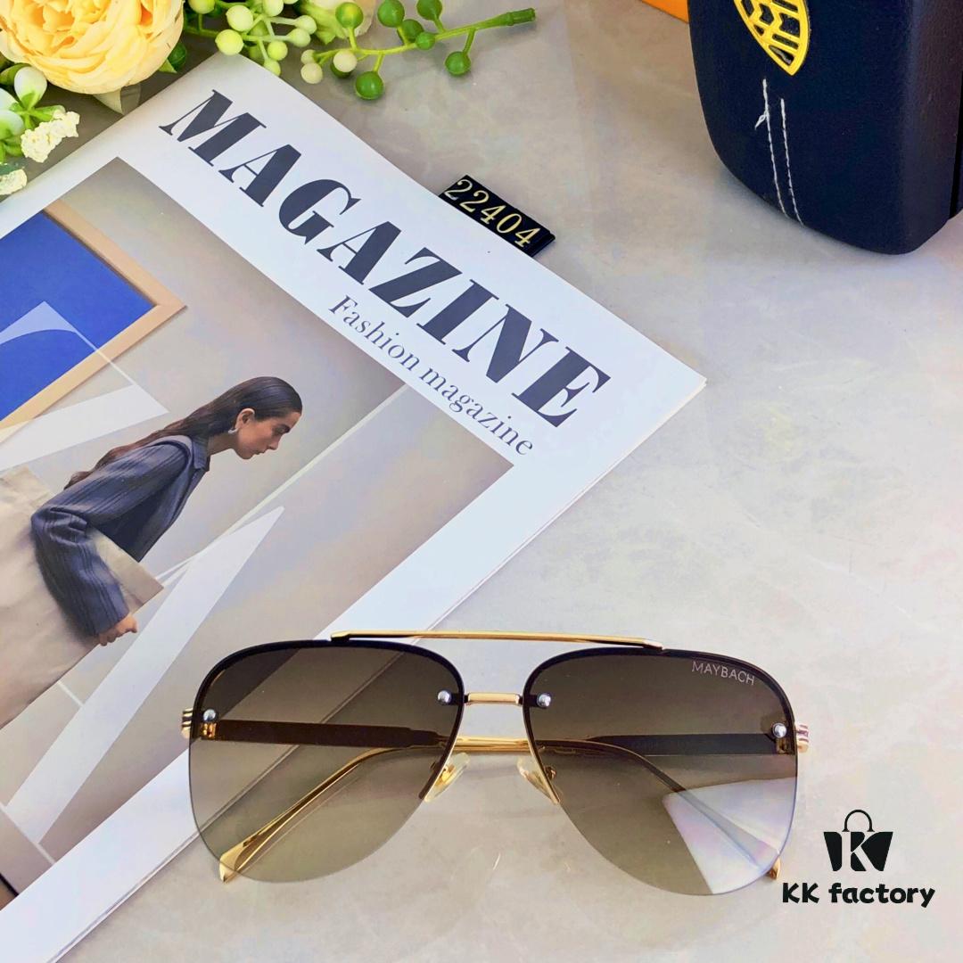 Maybac* Stylish Pilot Sunglasses for Men, Cool Aviator Sun Glasses for Driving, UV Protection Frog-eye Sunglasses, High-Quality Summer Eyewear