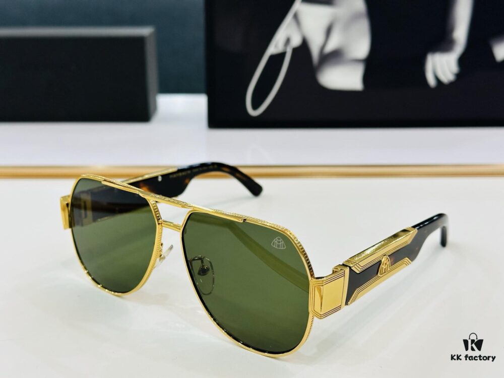 High-Quality MAYBACH A12 Sunglasses, Exquisite Craftsmanship, Premium Feel, Size 60-13-145