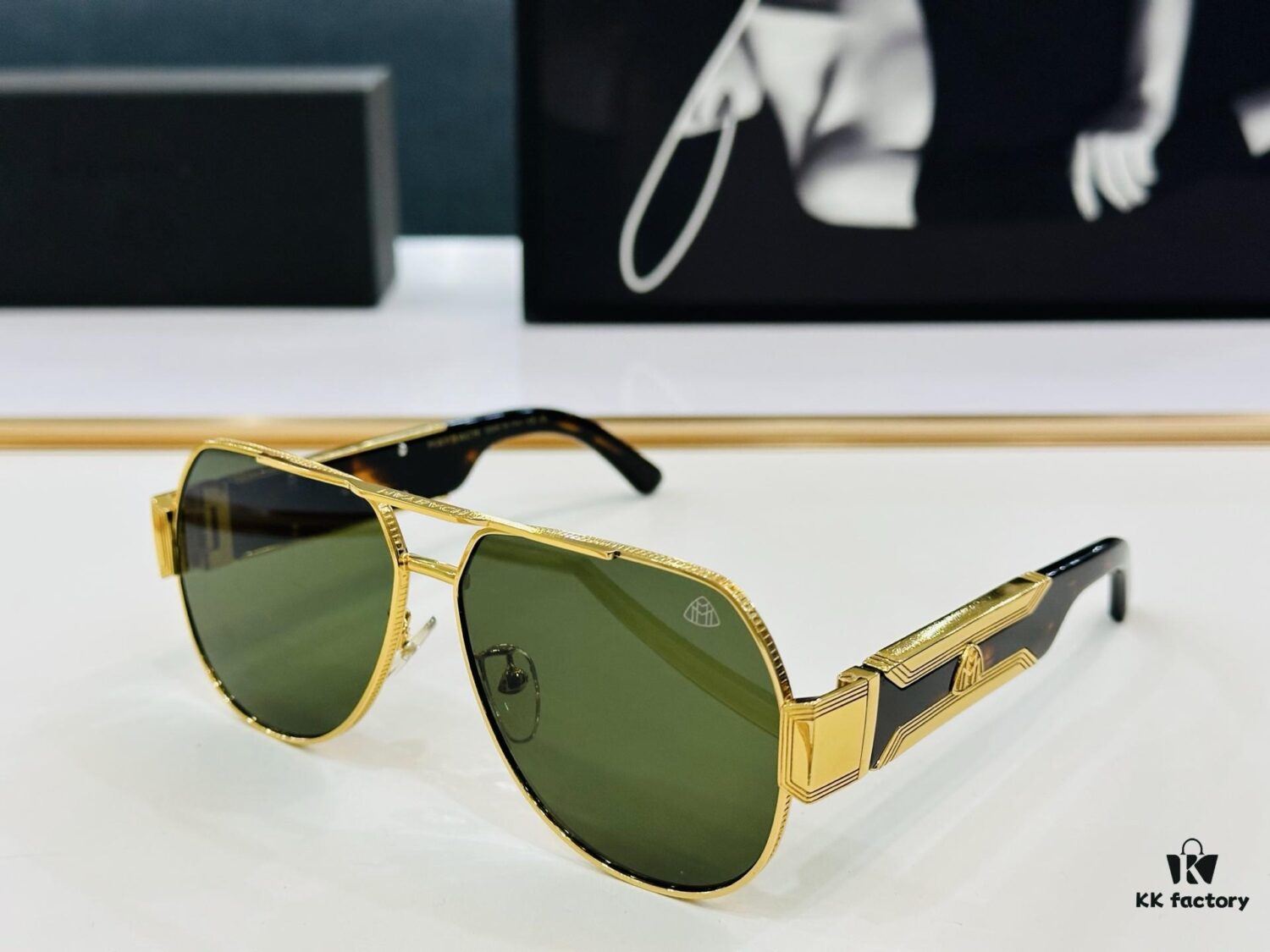 High-Quality MAYBACH A12 Sunglasses, Exquisite Craftsmanship, Premium Feel, Size 60-13-145