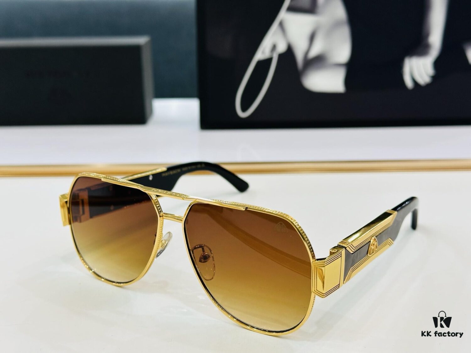 High-Quality MAYBACH A12 Sunglasses, Exquisite Craftsmanship, Premium Feel, Size 60-13-145