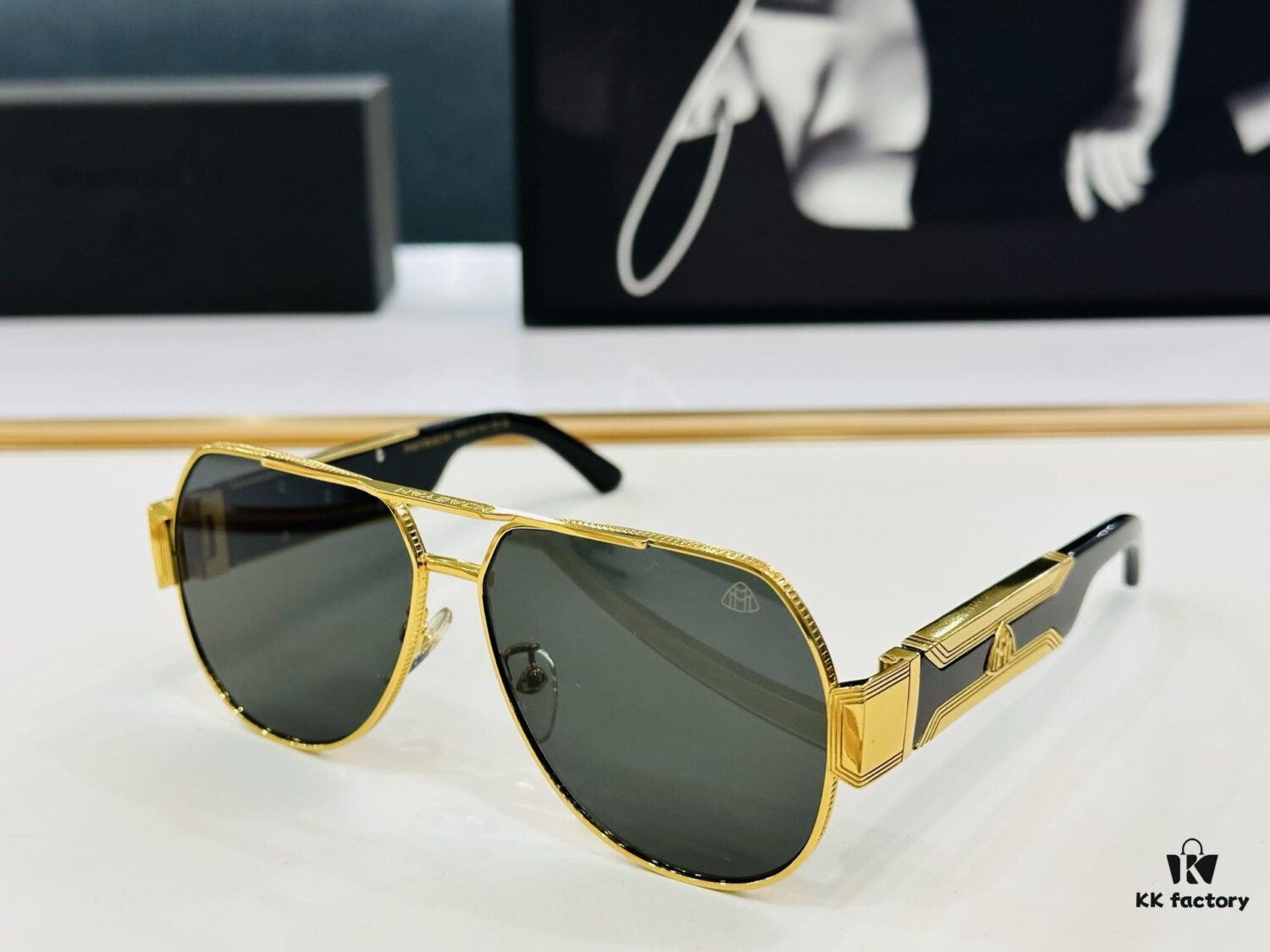 High-Quality MAYBACH A12 Sunglasses, Exquisite Craftsmanship, Premium Feel, Size 60-13-145