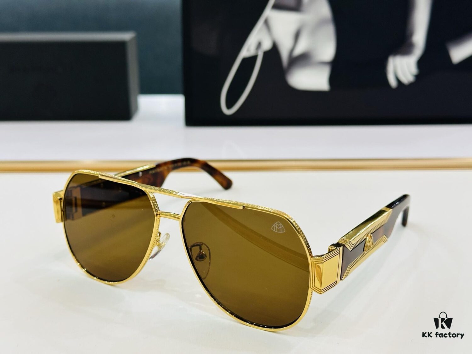 High-Quality MAYBACH A12 Sunglasses, Exquisite Craftsmanship, Premium Feel, Size 60-13-145