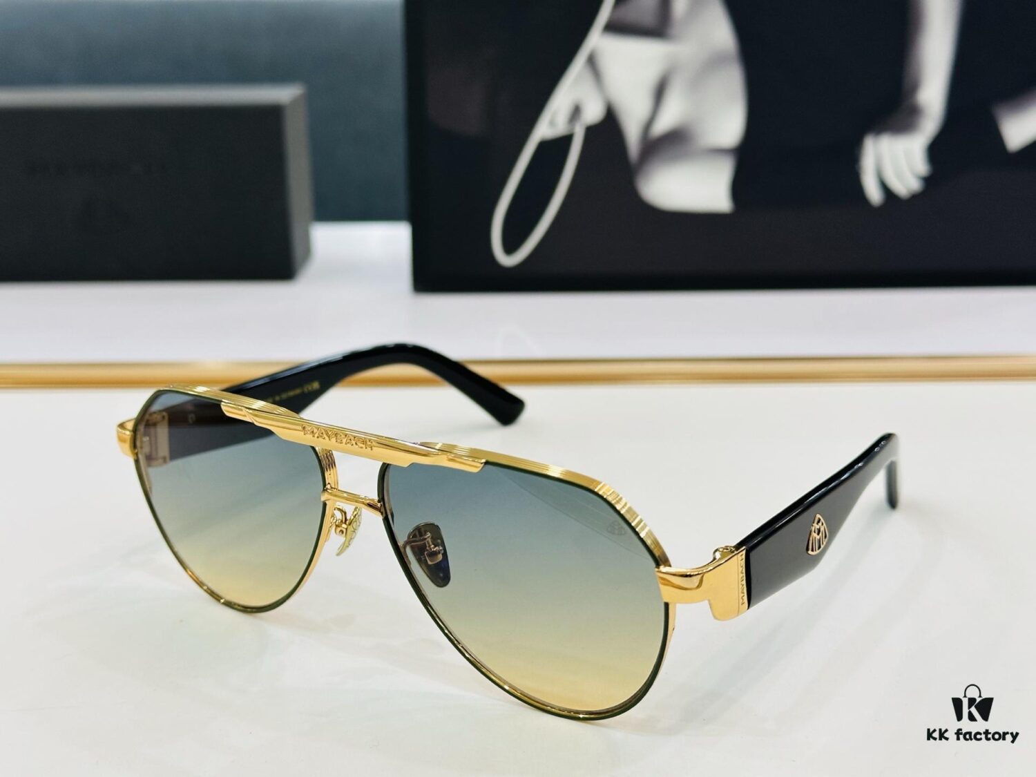 High-Quality MAYBACH Z113 Sunglasses, Exquisite Craftsmanship, Premium Feel, Size: 61-14-142