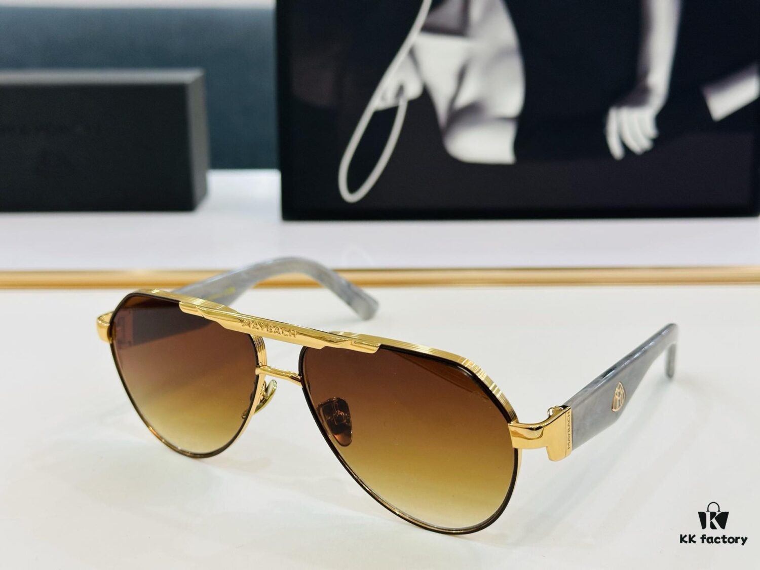 High-Quality MAYBACH Z113 Sunglasses, Exquisite Craftsmanship, Premium Feel, Size: 61-14-142